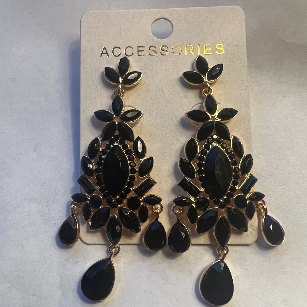 Black Statement Earrings